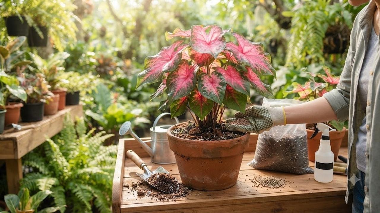 Cara Menanam Caladium agar Warnanya Cerah, Daunnya Lebih Sehat dan Tidak Mudah Pudar
