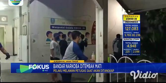 VIDEO: Bandar Narkoba Jaringan Lapas Ditembus Timah Panas Polisi di Surabaya