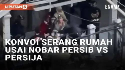 VIDEO: Gerombolan Bermotor Serang Rumah di Sukabumi Usai Nobar Persib vs Persija