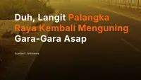 Duh, Langit Palangka Raya Kembali Menguning Gara-Gara Asap