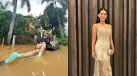 6 Pesona Soraya Rasyid, Presenter yang Bergaya Bak Model saat Banjir (sumber: Instagram.com/sorayarasyid12)