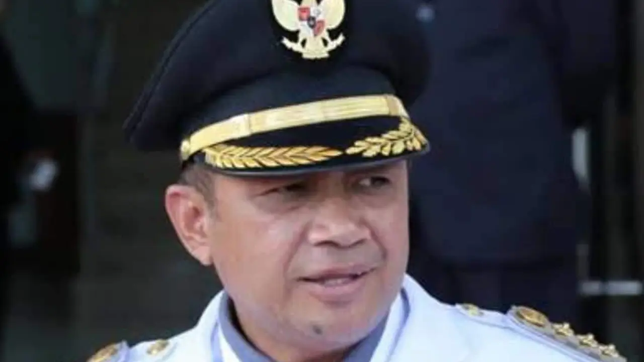 Bupati Lembata, Eliaser Yentji Sunur, ke Yang Maha Kuasa di RS Siloam Kupang, Sabtu, (17/7/2021). (Foto Istimewa)