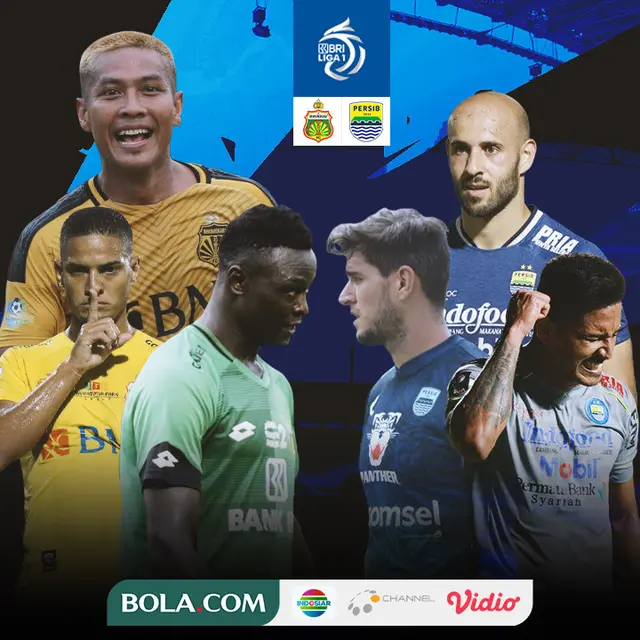 BRI Liga 1 - Duel Antarlini - Bhayangkara FC Vs Persib Bandung