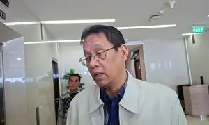 Menkeu Purbaya Yudhi Sadewa Kantor Kementerian Koordinator Bidang Pembangunan Manusia dan Kebudayaan (PMK), Jakarta, Rabu (15/7/2026). (Liputan6.com/Arief RH)