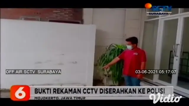 VIDEO: Pencurian Motor di Klinik Mojokerto Terekam Kamera Pengawas