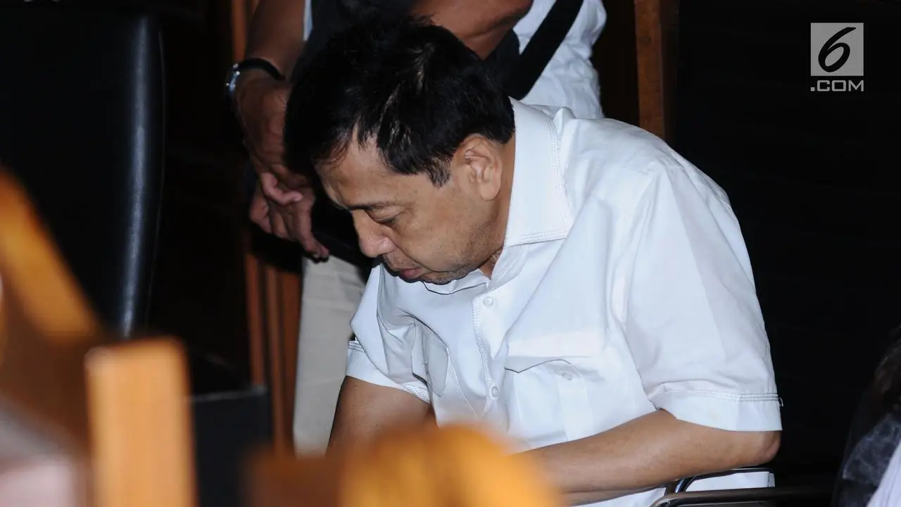 Setya Novanto di pengadilan