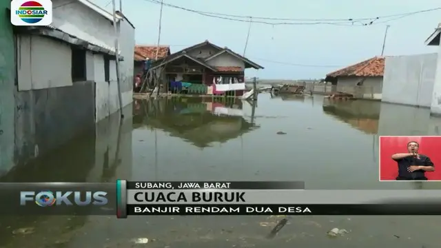 2 Desa di Legon Kulon Subang Dikepung Banjir