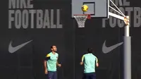 [VIDEO] Intip Messi Main Basket dengan Menggunakan Kepala