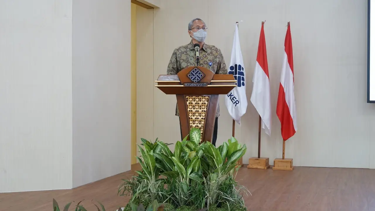 Direktur Jenderal Pembinaan Pelatihan Vokasi dan Produktivitas (Binalavotas) Kementerian Ketenagakerjaan (Kemnaker), Budi Hartawan