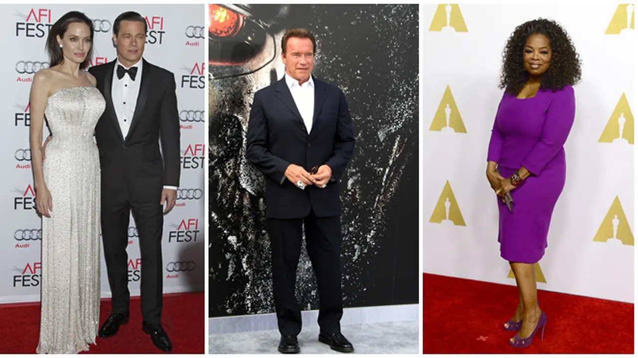 [Bintang] Arnold Schwarzengger, Brad Pitt, Angelina Jolie, Oprah Winfrey 