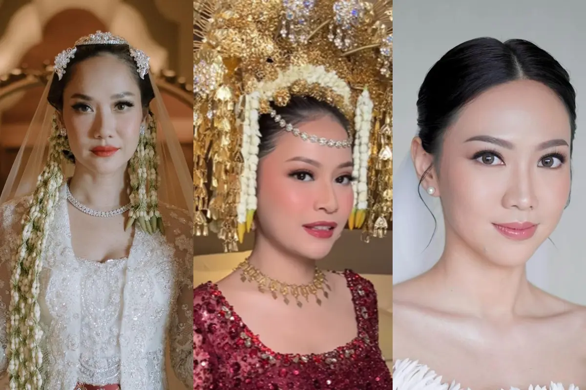 3 Detail Gaya Makeup Pengantin dari Bunga Citra Lestari, Hanggini, dan Shania Eks JKT 48 yang Menikah Barengan