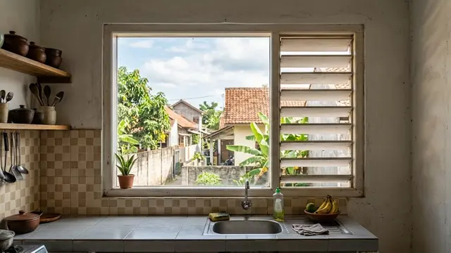 Ide Ventilasi Jendela Dapur