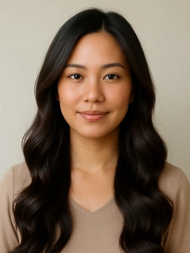 Model Rambut Ikal Bergelombang