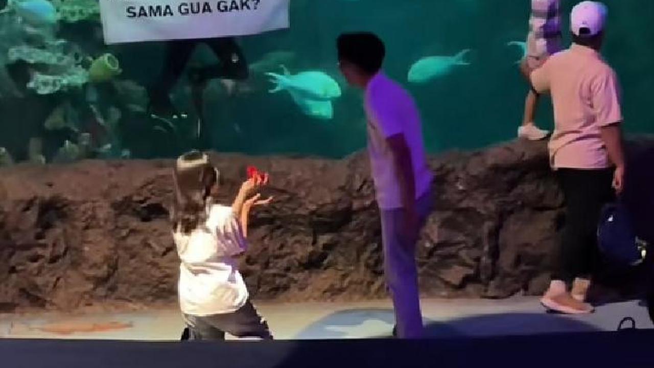 Viral di Media Sosial, Wanita Ini Lamar Pacarnya di Seaworld Jakarta
