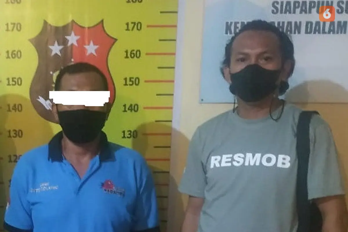 CMD Alias Cakram (45) saat ditahan di Polres Bone Bolango (Arfandi Ibrahim/Liputan6.com)