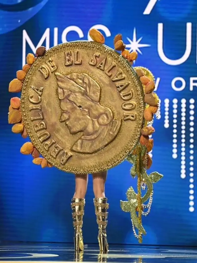 Gaya Miss El Salvador Pakai Kostum Bertema Bitcoin di Miss Universe 2022