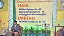 Ketua Umum PBNU, Said Aqil Siradj memberikan ceramah saat Pengajian umum dalam rangka haul : K.H Bisri syansuri ke-37 dan Nyai Hj. Nur khodijah ke- 62 di Desa Denanyar Kab Jombang, Jawa timur (9/4). (Dody Humas Kemendes)