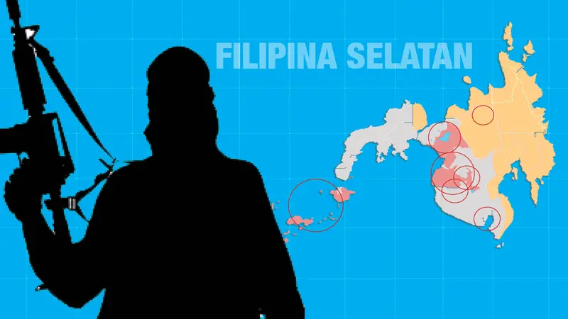 Banner Infografis Filipina Selatan Memanas 