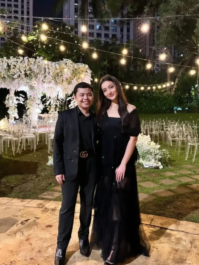 Megan Domani di pernikahan Salshabilla Adriani