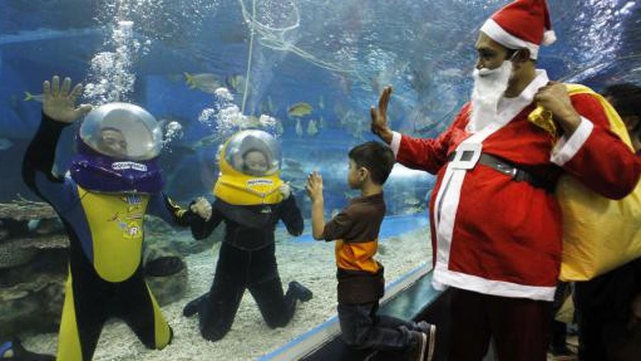 'Putri Duyung' dan 'Santa Claus' hibur anak-anak