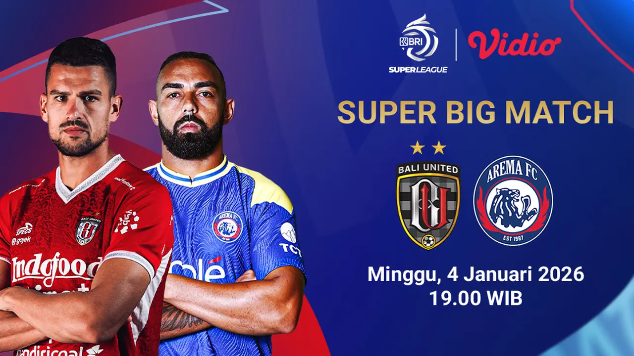 Saksikan Bali United vs Arema FC eksklusif di Vidio. (dok. vidio.com)
