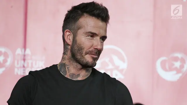 Dipenuhi Tato, Begini Penampilan David Beckham saat Tiba di Jakarta