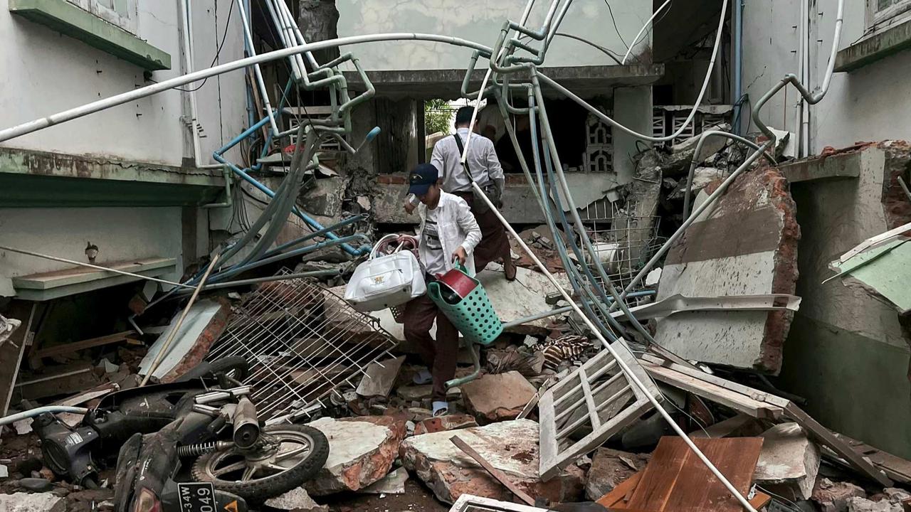 Kerusakan Parah Akibat Gempa Dahsyat Myanmar