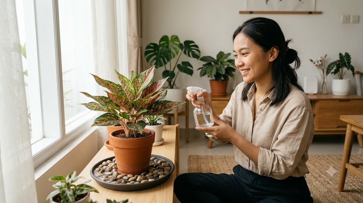 Cara Membuat Aglaonema Lebih Berwarna