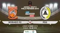 Jadwal Grup D Piala Presiden 2019, Borneo FC vs PSS Sleman. (Bola.com/Dody Iryawan)