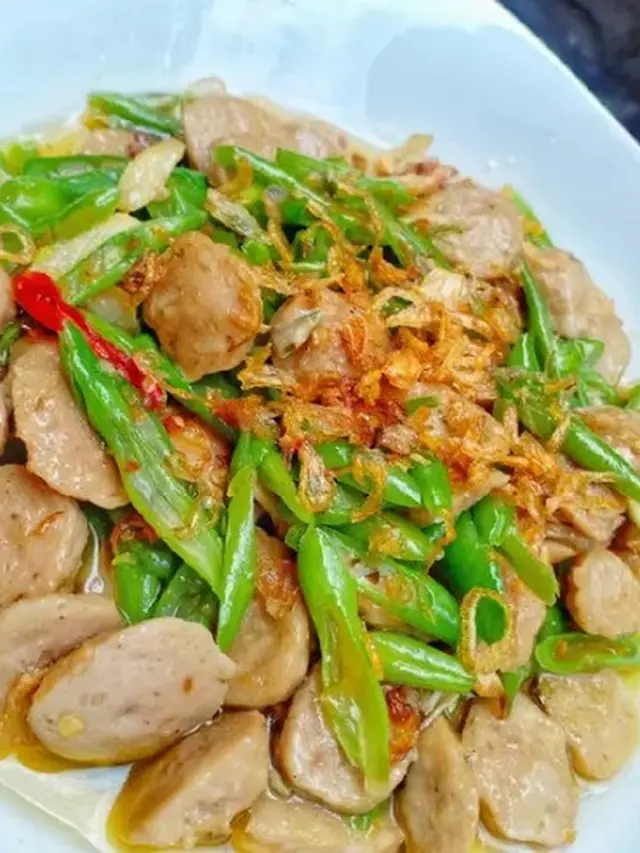 Tumis Buncis Bakso
