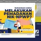 Pemerintah memberikan batas waktu pemadanan Nomor Induk Kependudukan (NIK) sebagai Nomor Pokok Wajib Pajak (NPWP) orang pribadi penduduk dan NPWP 16 digit bagi Wajib Pajak (WP) orang pribadi bukan penduduk, badan, dan instansi pemerintah. (www.djponline.pajak.go.id)