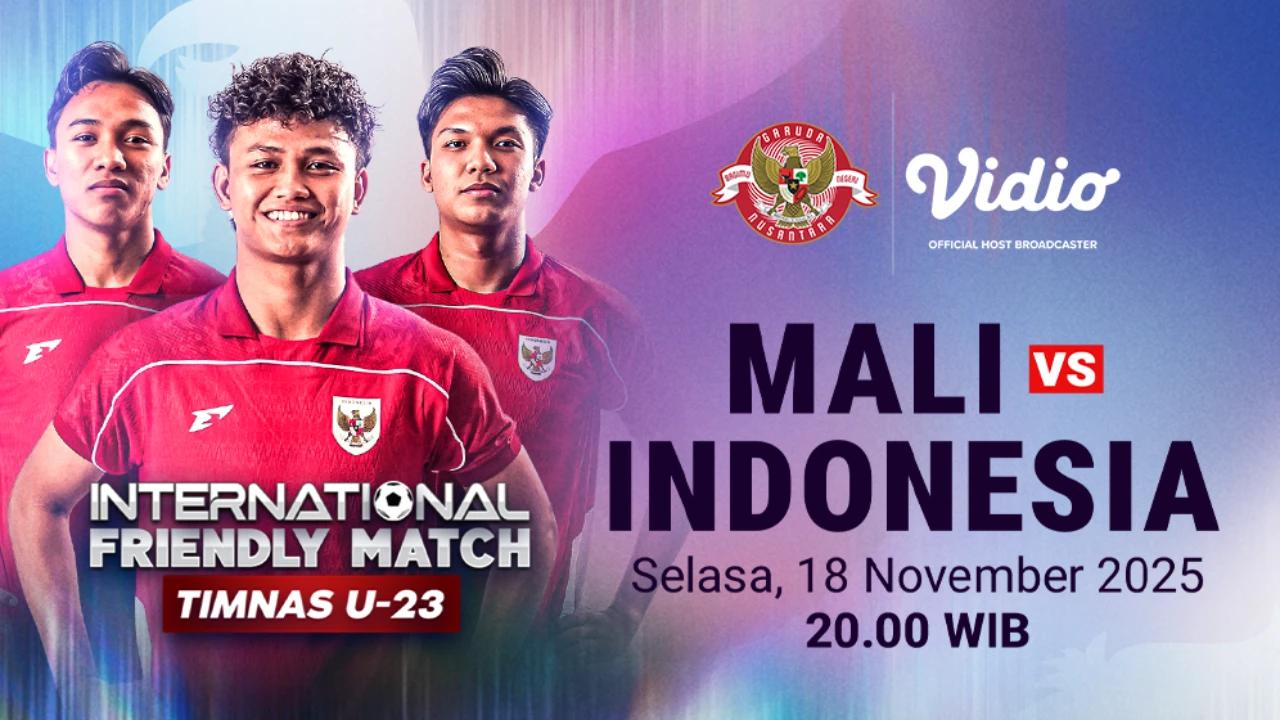 Nonton Timnas U-23 Friendly Match: Mali vs Indonesia, Live Eksklusif di Vidio