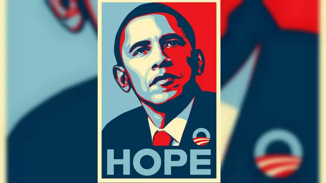 Poster 'Hope' Obama pada 2008