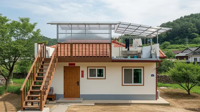 Contoh Rumah 1 Lantai dengan Rooftop Sederhana/Gemini AI