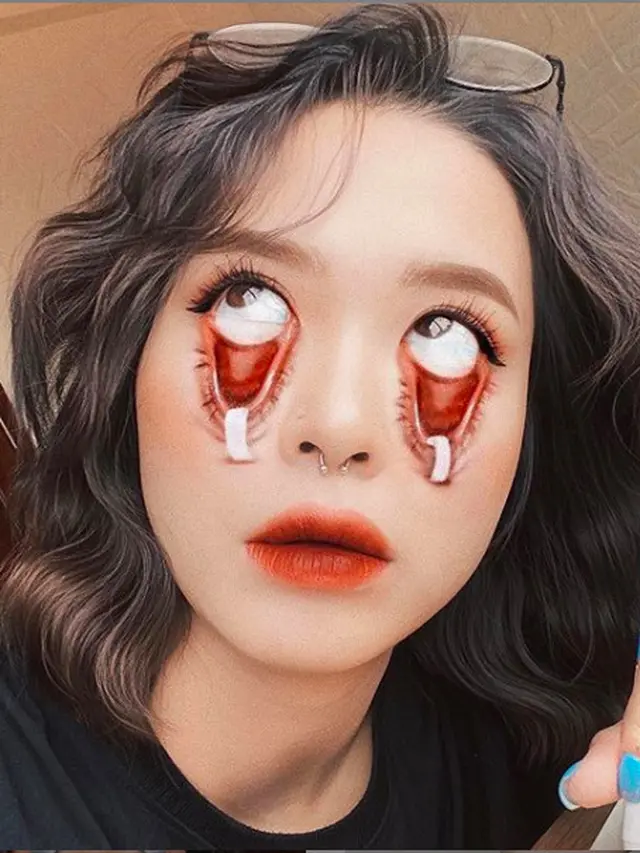 Modal Makeup, Wanita Ini Ciptakan Ilusi Optik Menakjubkan