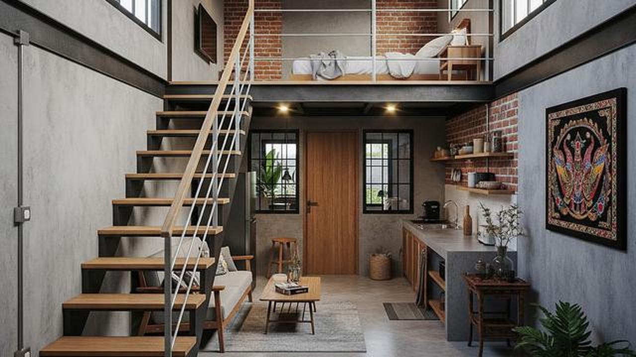 9 Desain Rumah Kecil dengan Mezzanine Sebagai Ruang Tidur Tambahan, Pilihan Populer Hunian di 2026