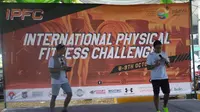 Perhelatan International Physical Fitness Challenge di Lapangan Parkir Econvention, Taman Impian Jaya Ancol, Jakarta Utara, Minggu (9/10/2016). (