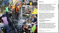 Sebelum banjir bandang terjadi, 1.000 petugas dikerahkan untuk membersihkan sedimentasi di Pagarsih. (Liputan6.com/Dinny Mutiah)