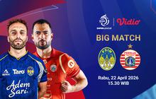 Live Streaming BRI Super League Pekan Ke-29: PSIM Yogyakarta vs Persija Jakarta, Eksklusif di Vidio