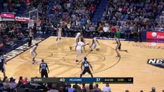 New Orleans Pelicans mengalahkan San Antonio Spurs dengan skor 107-90 dalam lanjutan pertandingan NBA 2017-2018.