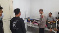 Bripda Arif P. Gani, anggota Polisi di Gorontalo yang terkena tembakan senjata pelontar (Arfandi/Liputan6.com)