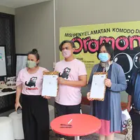 Konferensi pers Film Animasi Oramon: Misi Penyelamatan Komodo Dragon