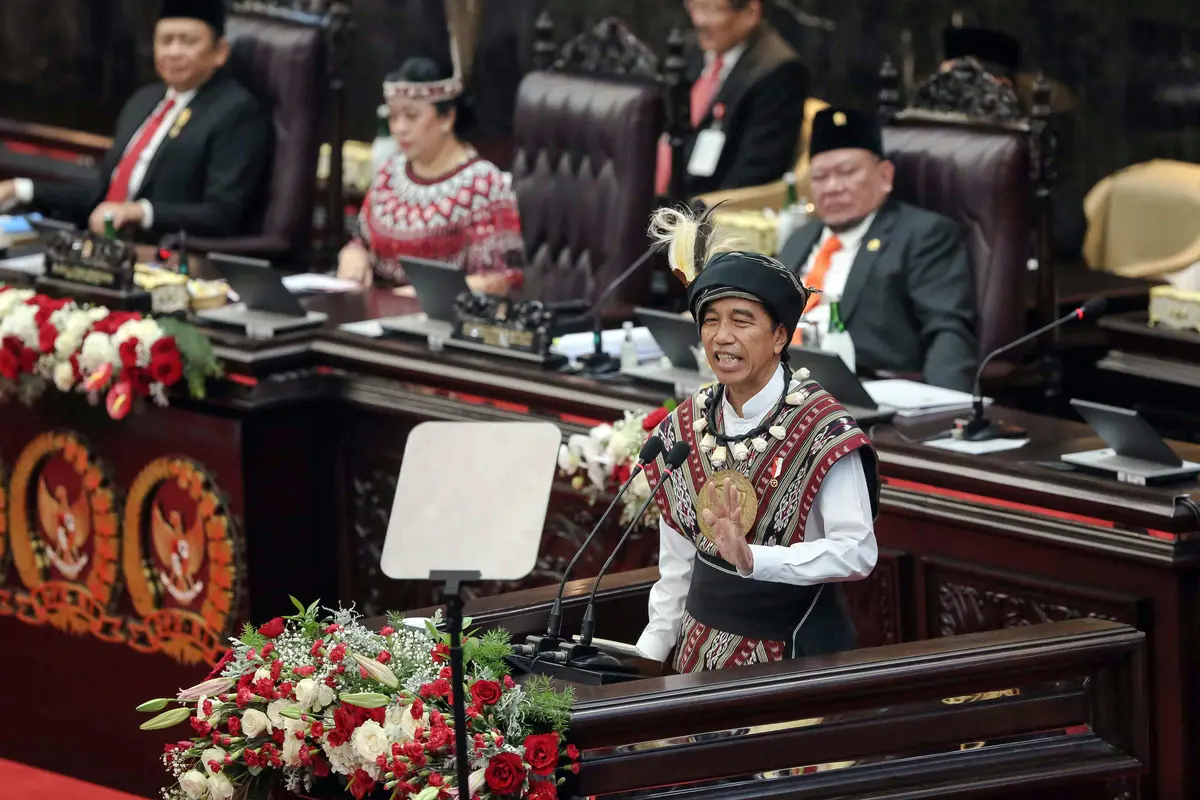Pidato Jokowi di Sidang Tahunan MPR