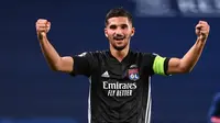 3. Houssem Aouar (Lyon) - Mikel Arteta gagal mendapatkan Houssem Aouar pada bursa transfer musim panas lalu. Tapi kabarnya Arsenal saat ini kembali mengincar gelandang berusia 22 tahun ini pada bursa transfer Januari 2021 nanti. (AFP/Franck Fife/pool)