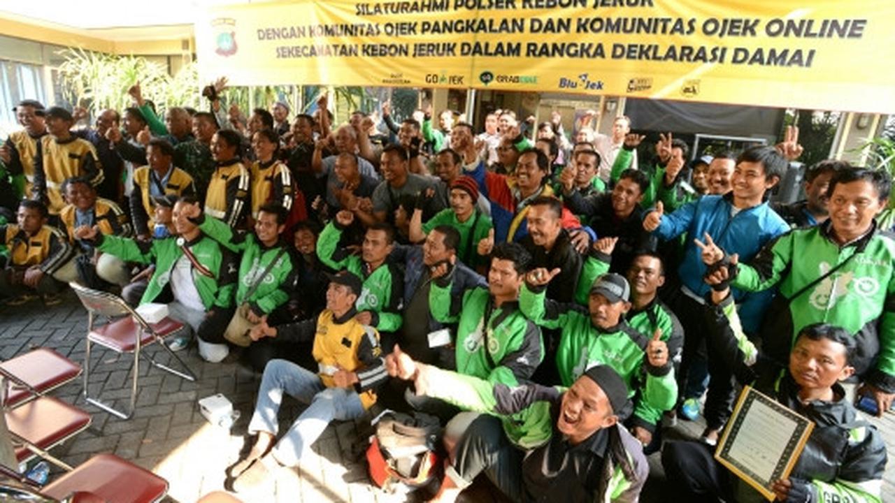 Ojek online dan pangkalan resmi berdamai