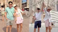 7 Gaya Couple Luna Maya dan Maxime saat Honeymoon di Italia