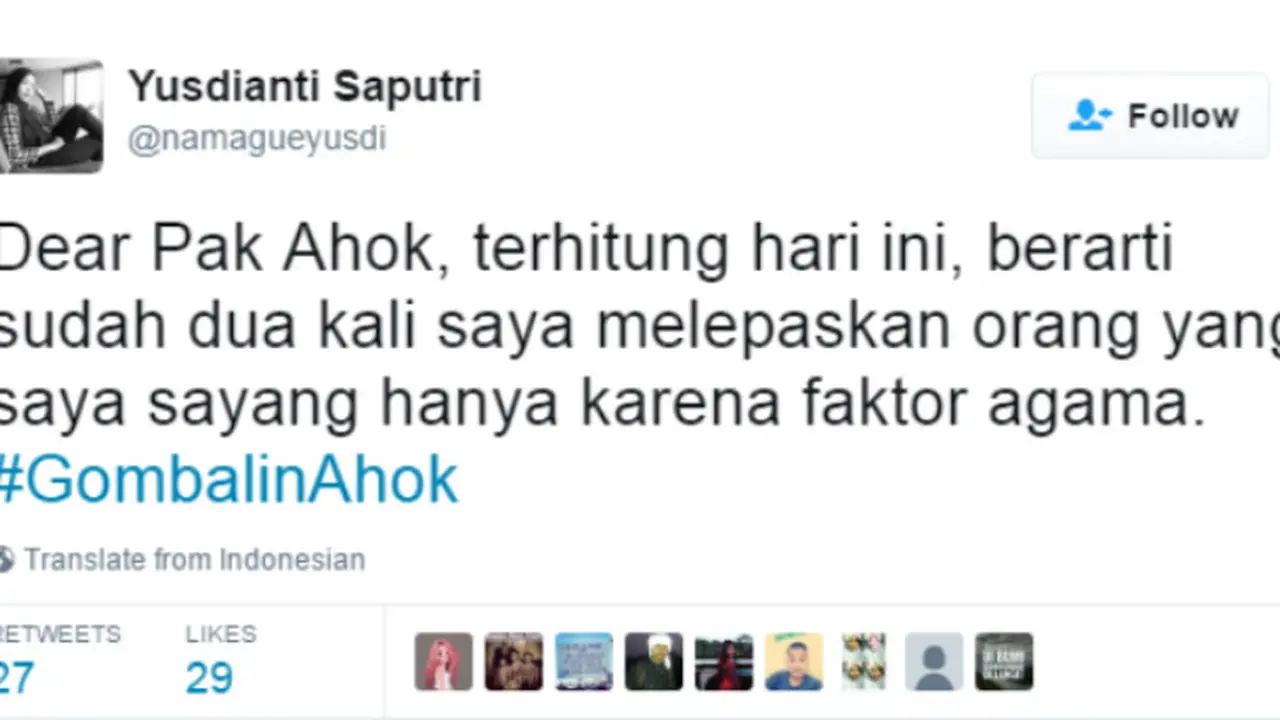 #GombalinAhok Jadi Trending Topic, Apa Isinya?