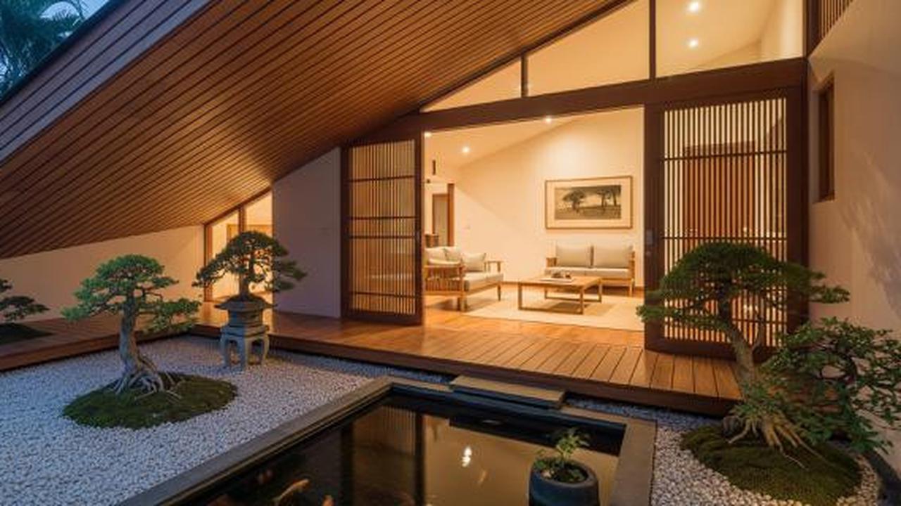 7 Desain Rumah Japandi dengan Atap Landai yang Paling Populer Tahun Ini, Menggabungkan Estetika dan Fungsi