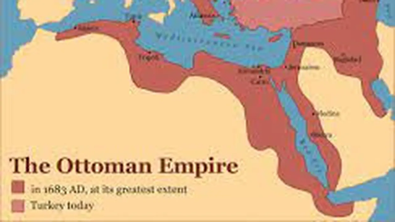 Ilustrasi peta kekuasaan kekaisaran Ottoman (Sumber: the conversation)
