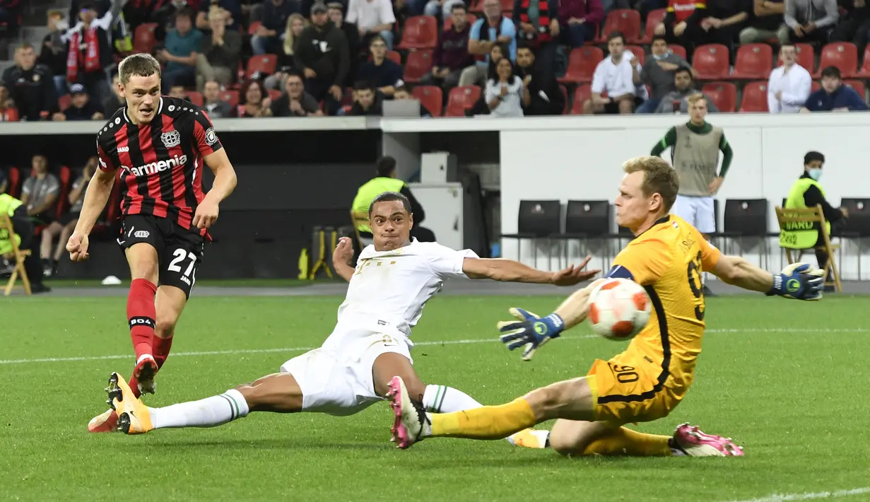 Florian Wirtz. Gelandang serang Bayer Leverkusen berusia 18 tahun ini memiliki nilai pasar mencapai 65 juta euro atau setara sekitar Rp.1 triliun. Musim ini ia telah bermain 10 laga bersama Bayer Leverkusen di semua ajang kompetisi dengan torehan 6 gol dan 6 assist. (AFP/Roberto Pfeil)